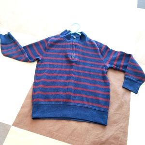 Red & Blue Stripe Old Navy Collared Sweat Shirt (Size 5T)